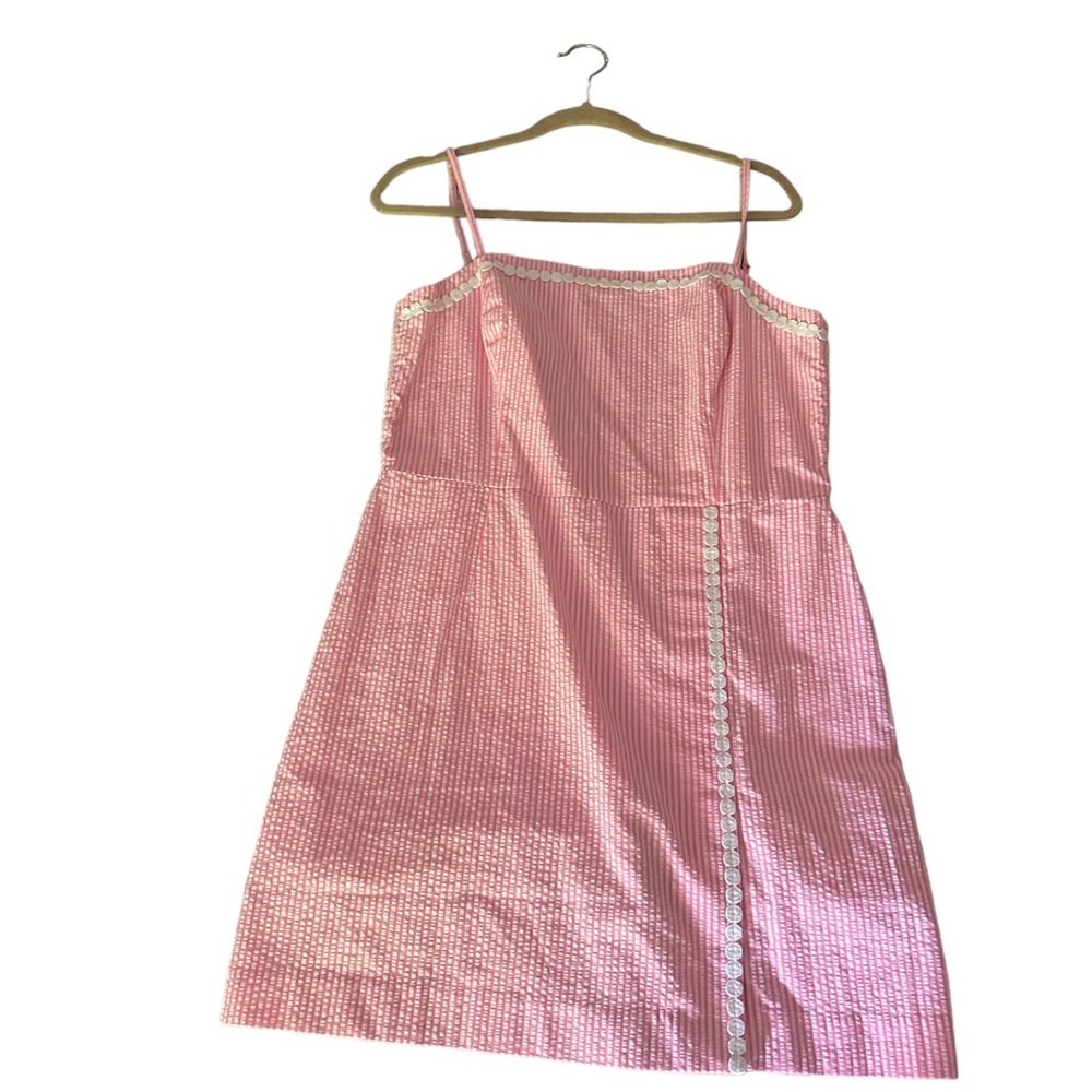Seasucker pink romper